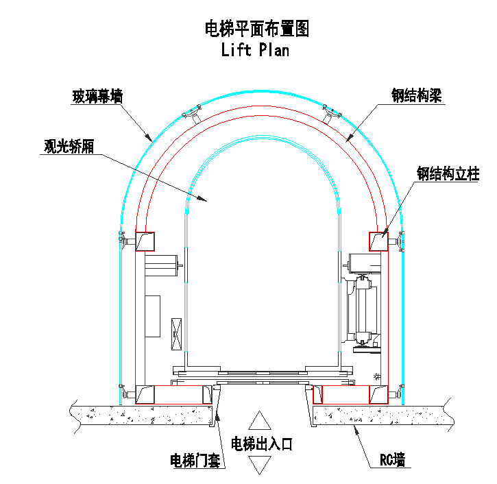 園形電(diàn)梯井道